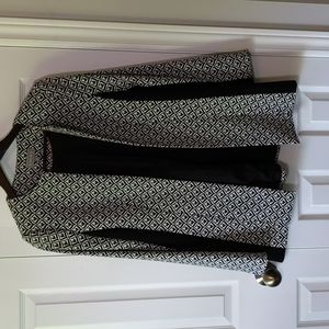 Black and White Patterned Blazer